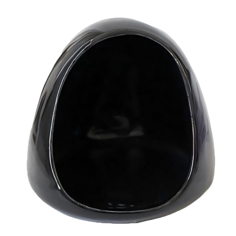 Minimalist Black Egg Palo Santo Holder - Ceramic Incense Burner with Ash Catcher, Modern Dome Design Palo Santo Holder Stick Holder for Smudging, Meditation, Yoga & Contemporary Home Decor