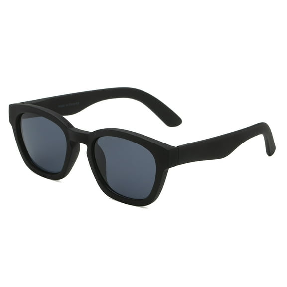 Minimalist Black Square Sunglasses - Dark Lens UV Protection Daily Office & Casual Eyewear