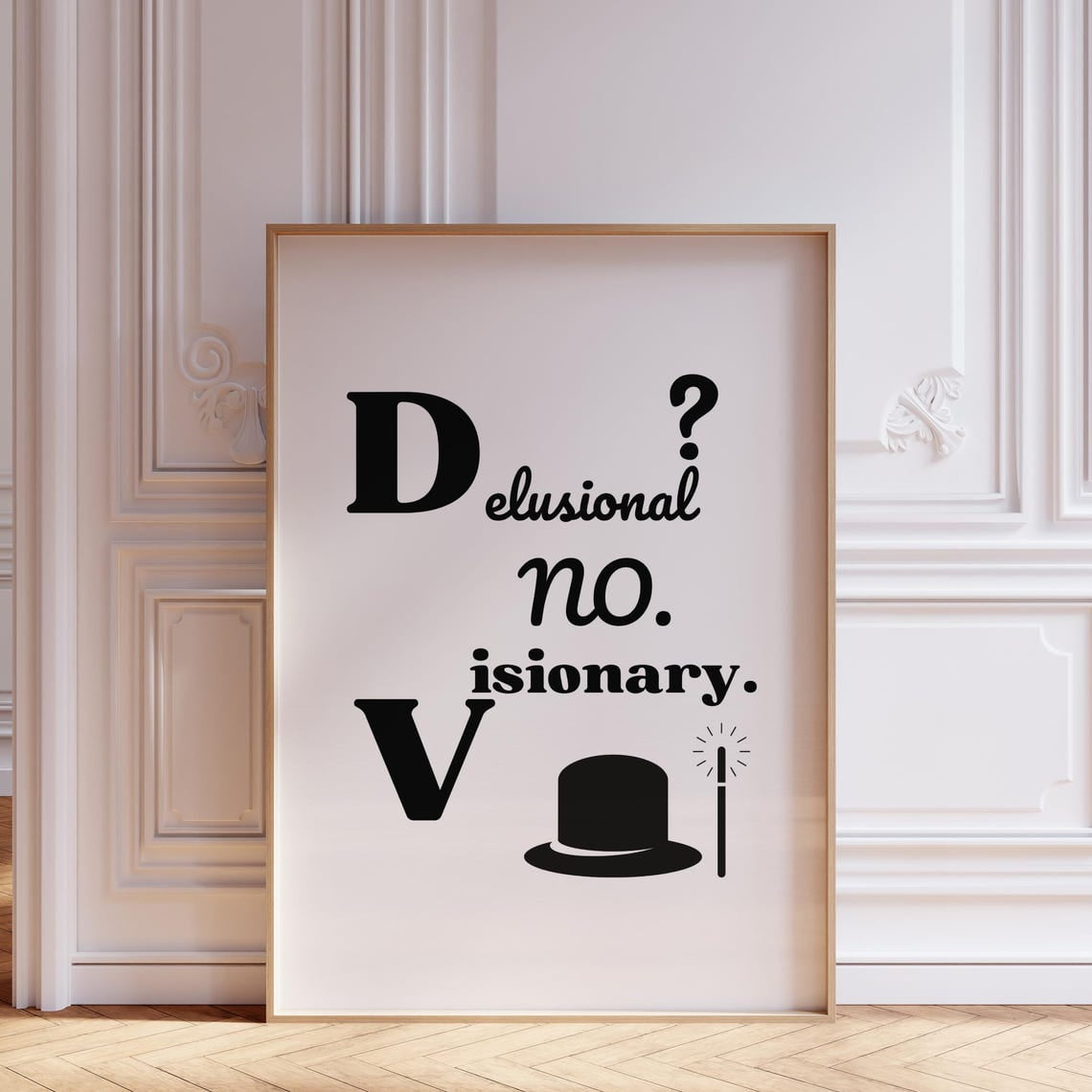 Minimalist Black And White Wall Art Bold Motivational Quote Poster ...