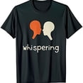 thumbnail image 1 of Minimalist Blue T-Shirt with Whispering Heads Graphic Design, 1 of 5