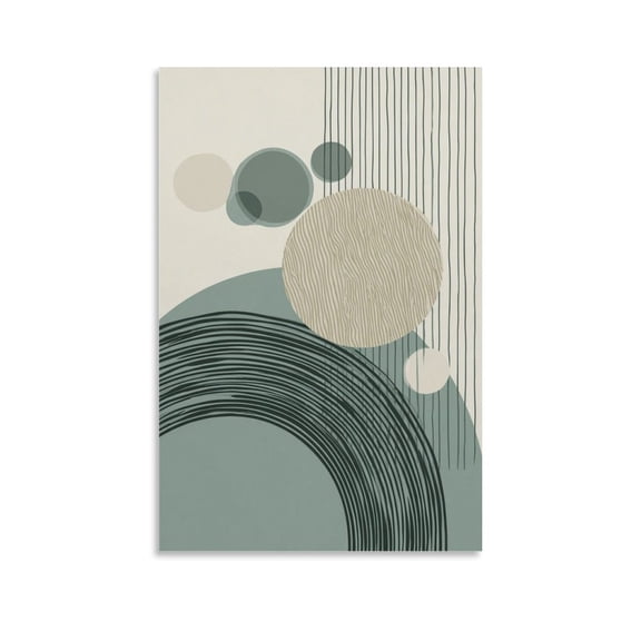 Minimalist Boho Picture Print Canvas Poster Wall Paint Art Posters Decor Modern Home Artworks Gift 08x12inch(20x30cm)