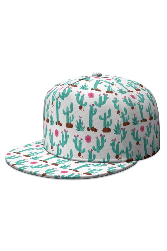 Minimalist Botanical Cactus Adjustable Hat - Unisex Classic Baseball Cap for Daily Wear & Outdoor Use | Retro Style