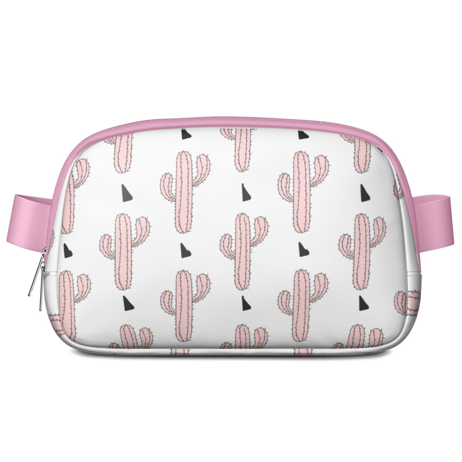Minimalist Botanical Cactus Crossbody – Lightweight Fanny Pack for Women with Adjustable Strap & Mesh Interior – Aesthetic Succulent Belt Bag with Desert Vibe