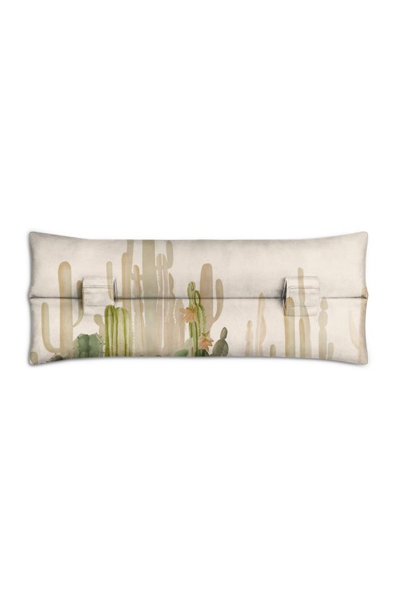 Minimalist Botanical Cactus Seat Belt Pillow Clean Desert-Inspired Design, Shock-Absorbing Post-Surgery Recovery Cushion