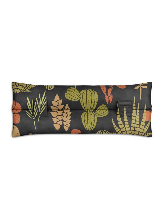 Minimalist Botanical Cactus Seat Belt Pillow Clean Desert-Inspired Design, Shock-Absorbing Post-Surgery Recovery Cushion