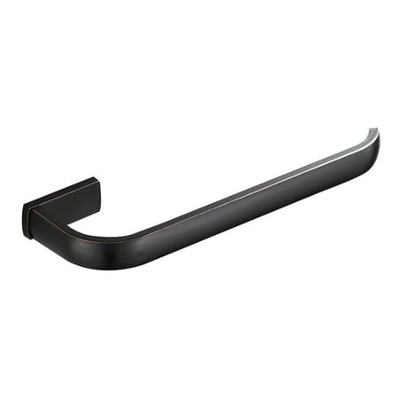 Minimalist Brass Wall Mounted Towel Rack Single Pole Towel Rail Rack Storage Holder Black