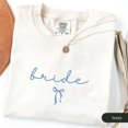 thumbnail image 1 of Minimalist Bride S1Hirt, B1Ow Bride S1Hirt, Bridal Gift, Coquette Bride to Be Gift, Bride Engaged Gift, EngageM1ent T1EE Gift, 1 of 6