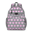 thumbnail image 1 of Minimalist Cat Design Waterproof Backpack - Ideal for Commuters and Students, 1 of 5