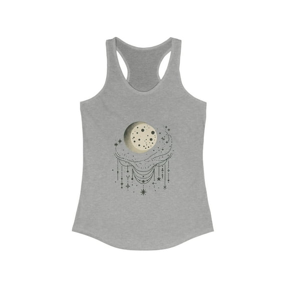 Minimalist Celestial Tank Top for Women - Racerback Style - 4 Color Options