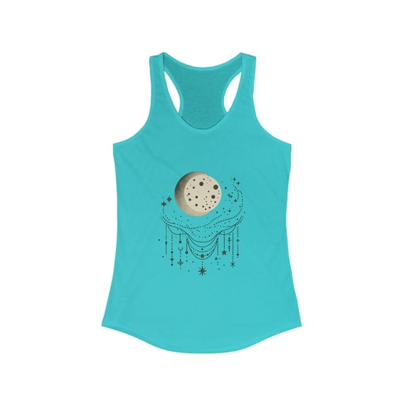 Minimalist Celestial Tank Top for Women - Racerback Style - 4 Color Options