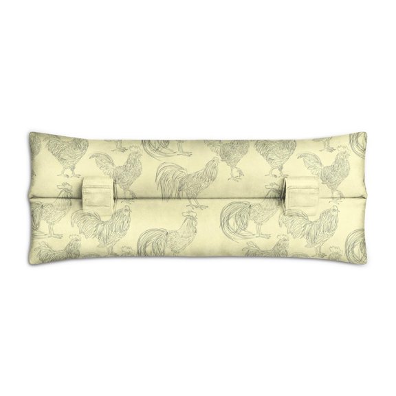 Minimalist Chicken Geometric Pattern Pillow - Comfortable Seatbelt Cushion for Post-Surgery