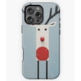 thumbnail image 1 of Minimalist Christmas Reindeer Art Phone Case for iPhone 16 15 14 13 12 11 Pro Max, 1 of 2