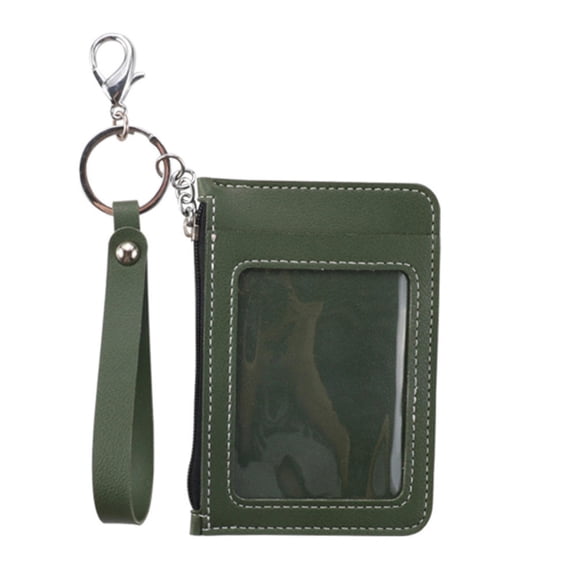 Minimalist Color Palette Card Holder & Coin Purse ID Card Case with Zipper Coin Purse with Lanyard Portable Card Holder