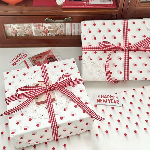 Minimalist Color Palette Snowflake Paper Polka Dot Snowflake Paper Floral Gift Wrapping Paper Polka Dot Packing Paper Birthday Wrapping Paper