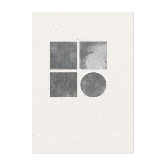 Minimalist Composition - Collage Unframed Wall Art Print 8 x 12 inches