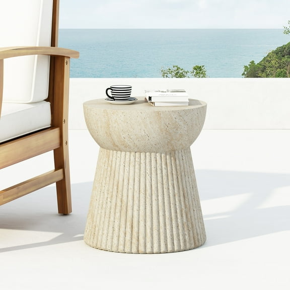 Minimalist Concrete Outdoor Side Table