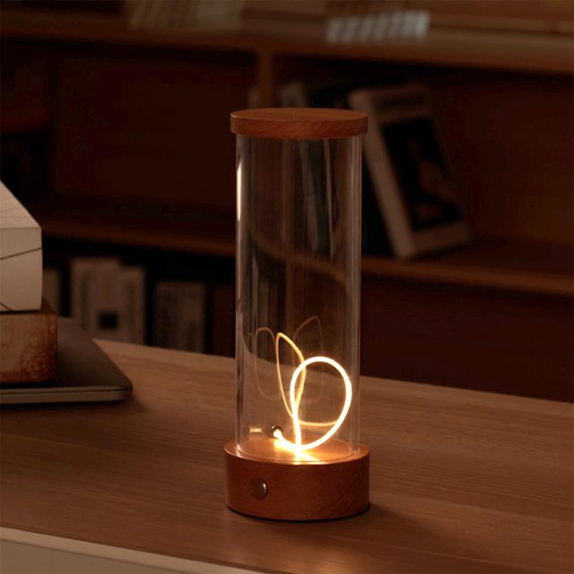 Minimalist Cordless LED Desk Lamp With Versatile Design for Bedroom and