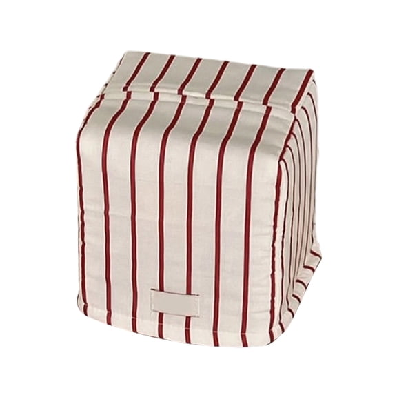 Minimalist Cotton Tissue Box Cover Holder Napkins Organizers for Home Office Decors Use Striped Pattern Easy to Clean