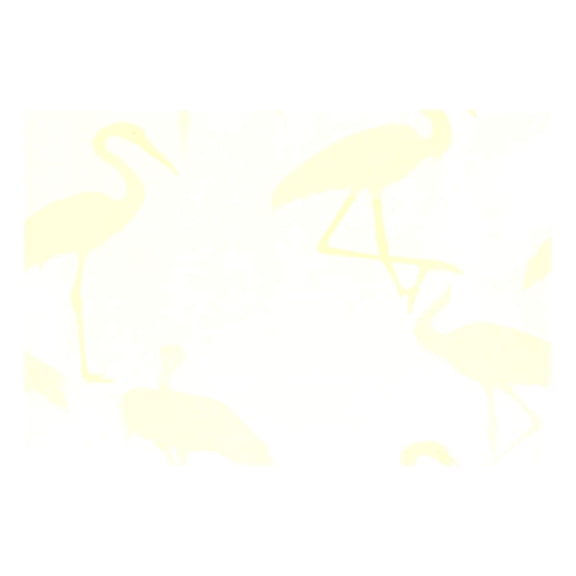 Minimalist Crane 12x18in Heat-Resistant Non-Slip Place Mat, Durable and Wrinkle-Resistant