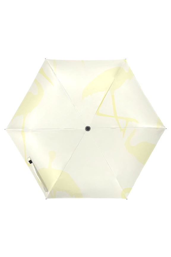 Minimalist Crane Folding Umbrella UV50+ Waterproof Sun Protection Auto Open Close Compact Fiberglass Frame