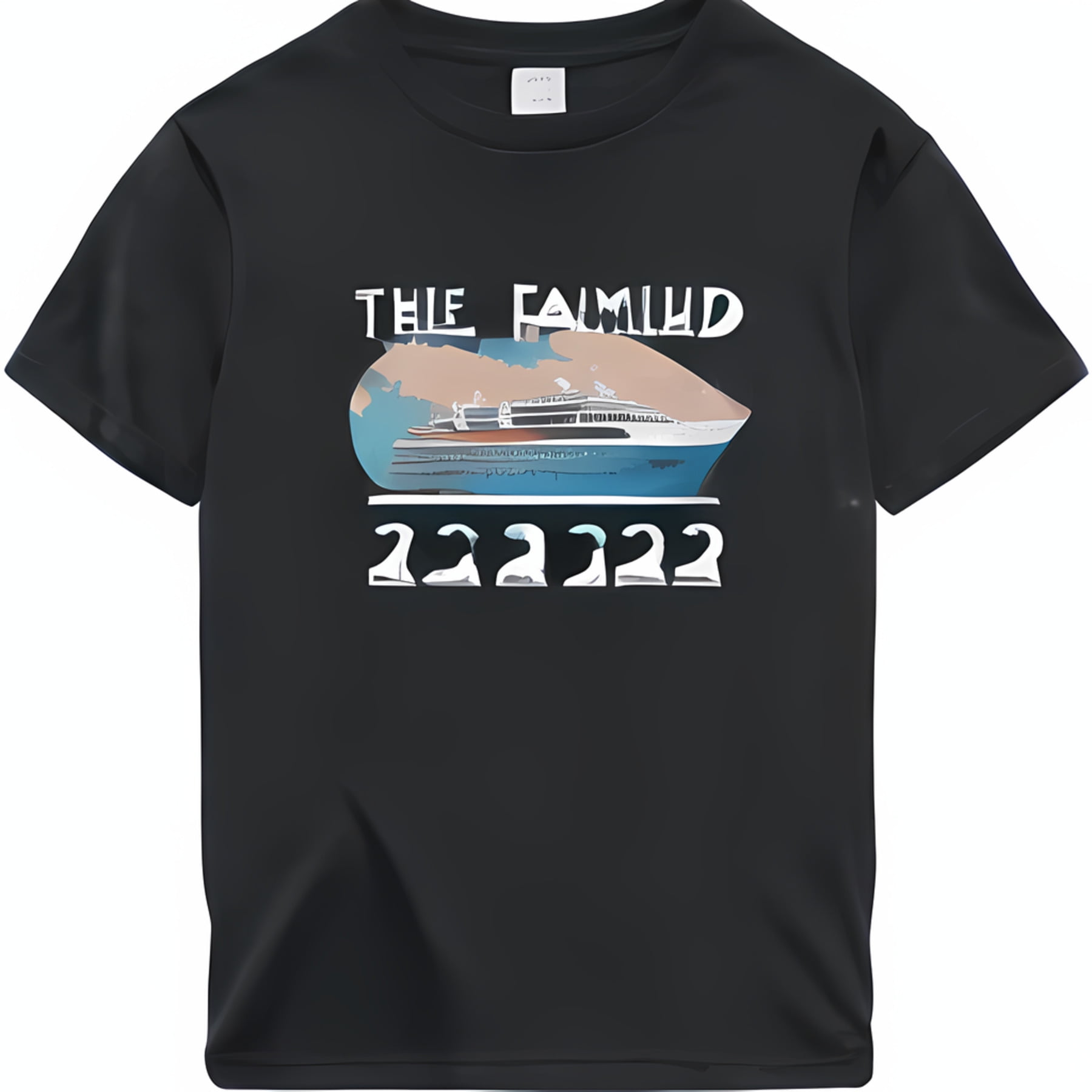 Minimalist Cruise Ship TShirt Elegant Design with 'THE F mund2024