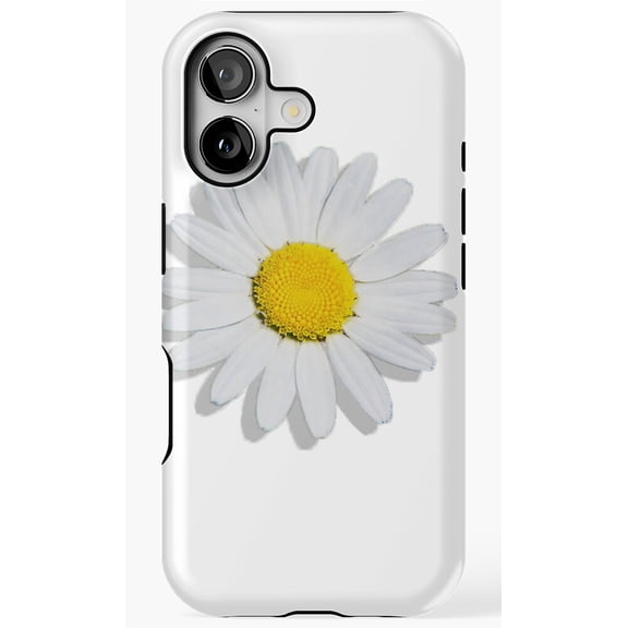 Minimalist Daisy Realistic Flower Phone Case for iPhone 11 12 13 14 15 16 17 Pro Max