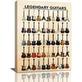 thumbnail image 1 of Minimalist Decor Guitar Wall Art Music Guitar Pictures Wall Decor Canvas Prints Framed Modern Artwork Painting For Living Room Bedroom Bathroom 12"X16", 1 of 6