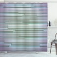 thumbnail image 1 of Minimalist Decor Shower Curtain, Mixed Parallel Flat Lines Merging Stripes in Various Levels Artwork Print, Fabric Bathroom Set with Hooks, 69W X 75L Inches Long, Blue Lilac, by Ambesonne, 1 of 3