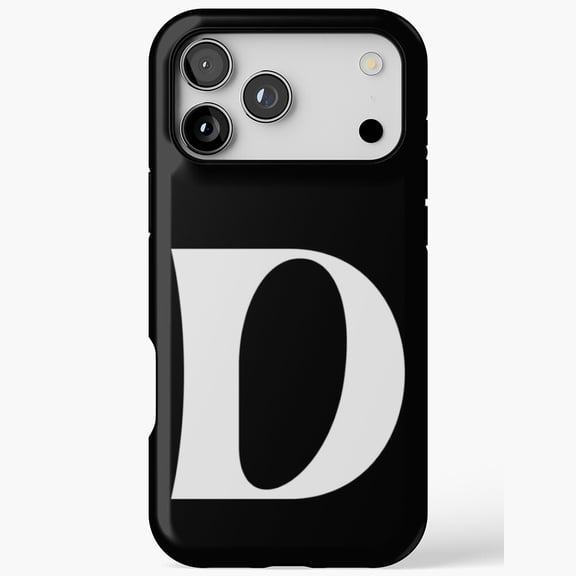 Minimalist Decorative Alphabet Letter D Initial Case Phone Case 11 through 17 Pro Max