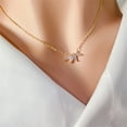 thumbnail image 1 of Minimalist Diamond Maple Leaf Necklaces for Women Sweet Fashion Gold Silver Clavicle Chain Rhinestone Choker Jewelry Gift, 1 of 7