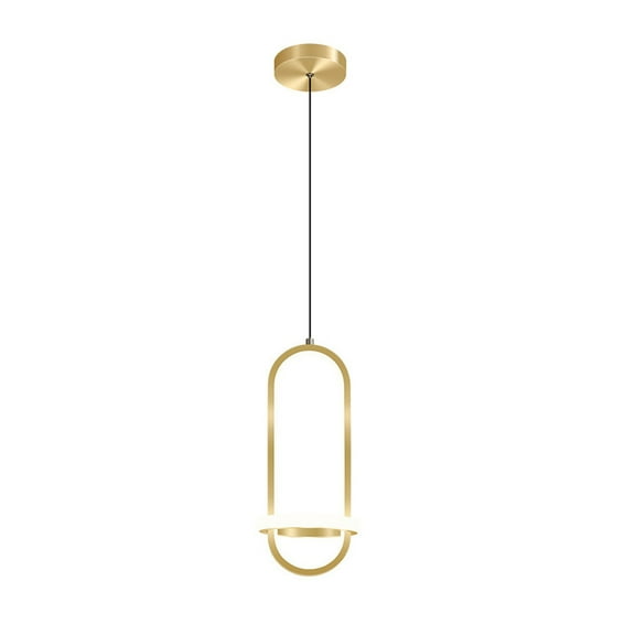 Minimalist Dimmable LED Pendant Light Fixture, Modern Personalized Simple Decorative Chandelier, Oval Shape Hanging Lamp, Nordic Pendant Lamp for Kitchen Island Dining Table Bedside