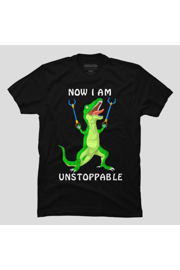 Minimalist Dinosaur Prehistoric T-Rex Graphic T-shirt - USA Printed M2983229, Up to Size 5XL