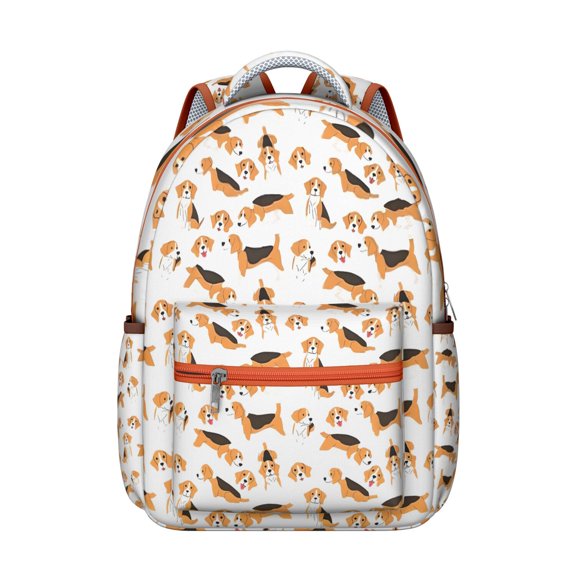 Minimalist Dog Design Backpack with Abstract Canine Art, Suitable for Students and Pet Enthusiasts, Lightweight and Durable
