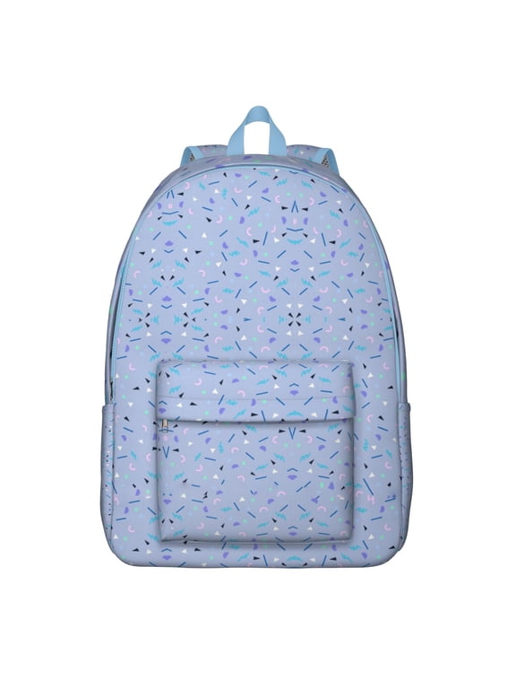 Minimalist Dots Print Backpack, Modern Polka Dot Pattern Daypack with Geometric Retro Texture for Stylish Everyday Use