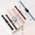 thumbnail image 1 of Minimalist Double Buckle PU Material Strap For Smart Bracelets Original Design Card Clasp Wristband, 1 of 5