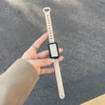 thumbnail image 1 of Minimalist Double Buckle PU Material Strap For Smart Bracelets Original Design Card Clasp Wristband, 1 of 5