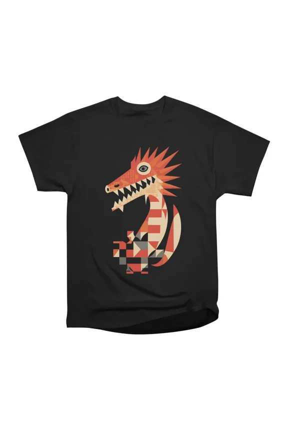 Minimalist Dragon T-Shirt Tee Gift For Him Merch For Her Apparel For Friend