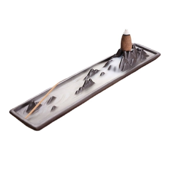 Minimalist Dual Purpose Reverse Flow Incense Burner Zen Decoration Indoor Incense Holder Incense Tray
