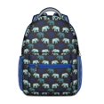 thumbnail image 1 of Minimalist Elephant and Geometric Shapes Backpack - Waterproof School Bag with Padded Straps, Organized Storage for Commuters, 1 of 5