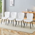 thumbnail image 1 of The Minimalist Ergonomic Dining Chair Comes In A Pack of 4, With A Comfortable Design Of Extended And Curved Seat Cushions, Unlocking A Comfortable And Minimalist New Sitting Posture., 1 of 23