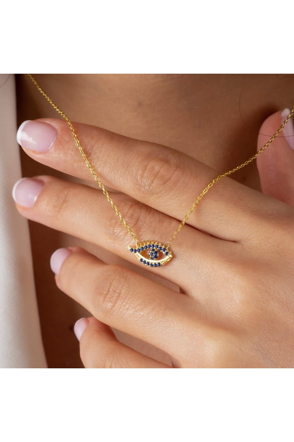 Minimalist Evil Eye Necklace
