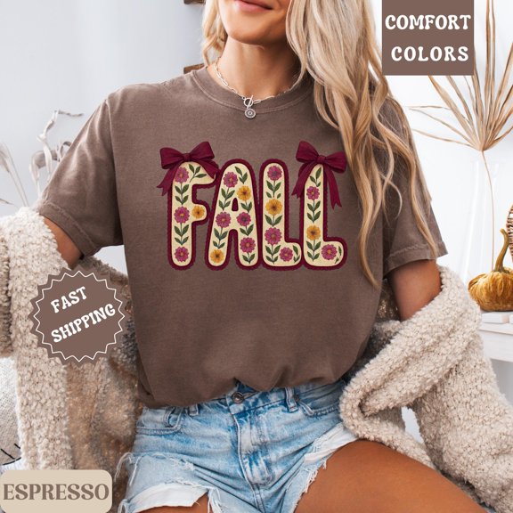 Minimalist Fall Shirt Cozy Fall Tee for Women Autumn Neutral Shirt Thanksgiving Outfit Plu
