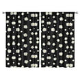 thumbnail image 1 of Minimalist Floral Curtains, 84 Inch Long Rod Pocket Drapes for Living Room or Bedroom, 2 Panels, Room Darkening Fabric, 1 of 2
