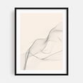 thumbnail image 1 of Minimalist Floral Line Drawing - Line Drawing Abstract Minimalist Line Art Black and White Modern Art Geometric Surrealism Black Framed Wall Art Print 12 x 16 inches, 1 of 3