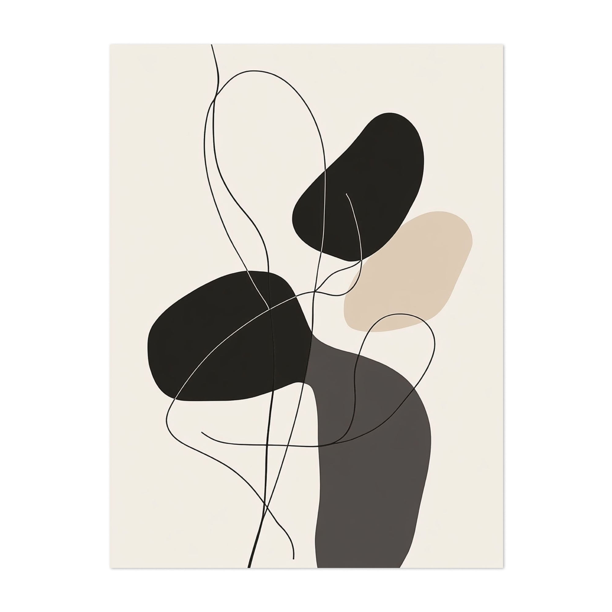 Minimalist Floral Line Drawing - Line Drawing Abstract Minimalist Line ...