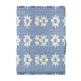 thumbnail image 1 of Minimalist Floral Pattern Door Curtain 25x40in Privacy Mesh with UV Protection Tie Back Rod Pockets, 1 of 10