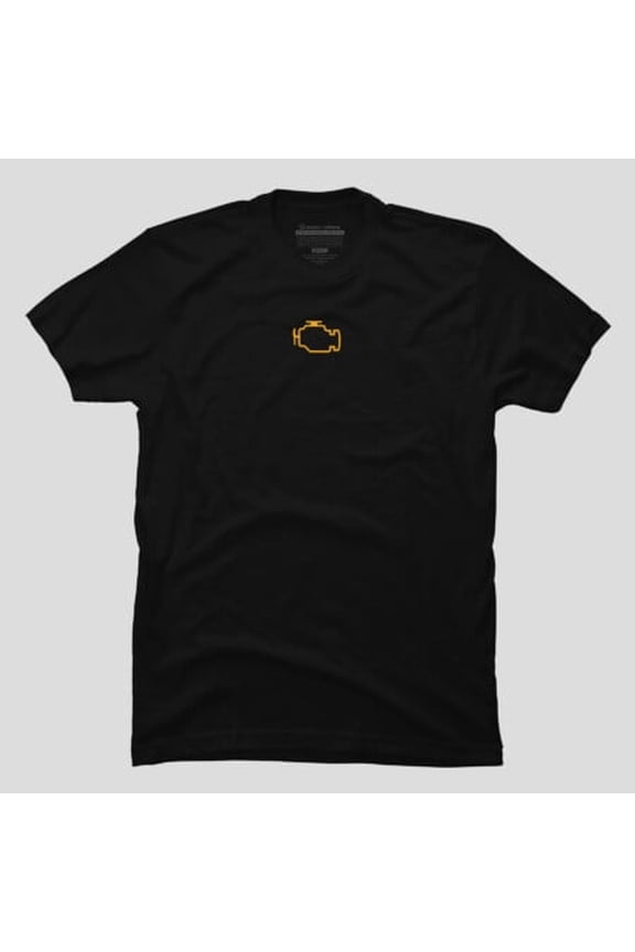 Minimalist Funny Check Engine Light Logo, H15459 T-Shirt, for Men and Women, Up to Size 5XL