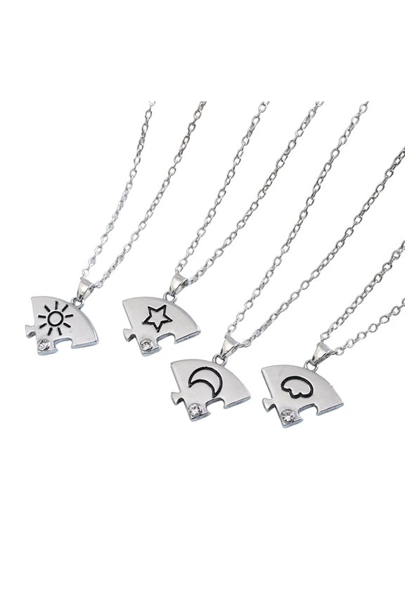Minimalist Geometric Designs Necklace Sun Stars Clouds Dainty Everyday Jewelry Statement Pieces Daily Use