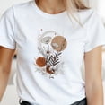 thumbnail image 1 of Minimalist Geometric Flower T-Shirt – Modern Botanical Graphic Tee, 1 of 4