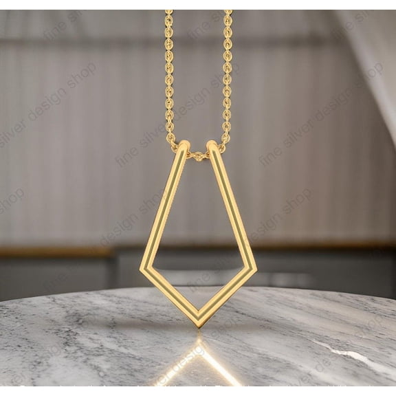 Minimalist Geometric Ring Holder Necklace, Magical Ring Keeper Jewelry for Surgeon, Necklace Carry Engagement Ring for Him and Her